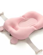 Little Mom Hamac cadita pentru copii Bear Bath cushion Pink design ergonomic cu centuri de fixare compatibilitate universala dimensiune 47 x 34 x 6 cm