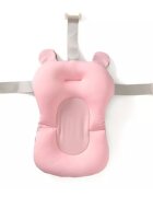 Little Mom Hamac cadita pentru copii Bear Bath cushion Pink design ergonomic cu centuri de fixare compatibilitate universala dimensiune 47 x 34 x 6 cm
