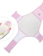 Little Mom Hamac Classic Pink pentru cadita material textil forma ergonomica dimensiune reglabila fara BPA recomandat 0 luni+