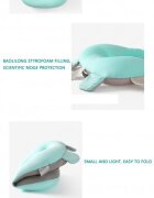 Little Mom Hamac de baie pentru copii design ergonomic cu fixare pe cadita in clipsuri laterale material cu uscare rapida umplut cu bilute mici de poliester dimensiune 76 x 51 cm Baby Green
