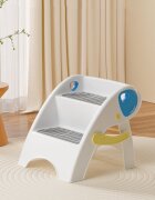 Little Mom Inaltator For Kids Blue pliabil cu doua trepte picioare antiderapante dimensiuni 39.2 x 38.6 x 36.2 cm