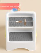 Little Mom Inaltator For Kids Blue pliabil cu doua trepte picioare antiderapante dimensiuni 39.2 x 38.6 x 36.2 cm