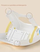 Little Mom Inaltator For Kids Blue pliabil cu doua trepte picioare antiderapante dimensiuni 39.2 x 38.6 x 36.2 cm