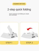 Little Mom Inaltator pliabil cu doua trepte pentru copii Grey design minimalist cu manere ergonomice dimensiune 32 x 33 x 35 cm