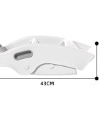 Little Mom Inaltator pliabil cu doua trepte pentru copii Grey design minimalist cu manere ergonomice dimensiune 32 x 33 x 35 cm