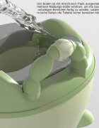 Little Mom Olita bebelusi Cute Rabbit Green cu adaptor moale din spuma PU vas colector detasabil baza anti-alunecare protectie antistropire spatar ergonomic