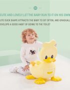 Little Mom Olita copii Yellow Duck cu adaptor din spuma PU cu compartiment de colectare detasabil capac rabatabil cu functie de spatar manere spatar ergonomic protectie antistropire zone antiderapante