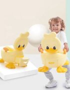 Little Mom Olita copii Yellow Duck cu adaptor din spuma PU cu compartiment de colectare detasabil capac rabatabil cu functie de spatar manere spatar ergonomic protectie antistropire zone antiderapante