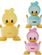 Little Mom Olita copii Yellow Duck cu adaptor din spuma PU cu compartiment de colectare detasabil capac rabatabil cu functie de spatar manere spatar ergonomic protectie antistropire zone antiderapante