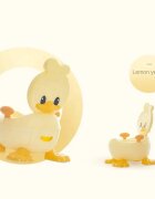 Little Mom Olita copii Yellow Duck cu adaptor din spuma PU cu compartiment de colectare detasabil capac rabatabil cu functie de spatar manere spatar ergonomic protectie antistropire zone antiderapante