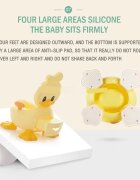 Little Mom Olita copii Yellow Duck cu adaptor din spuma PU cu compartiment de colectare detasabil capac rabatabil cu functie de spatar manere spatar ergonomic protectie antistropire zone antiderapante