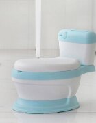 Little Mom Olita educationala pentru copii Simulation Potty Blue design realist ergonomic colac moale PVC vas colector detasabil dimensiune 44 x 30 x 36 cm