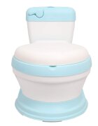Little Mom Olita educationala pentru copii Simulation Potty Blue design realist ergonomic colac moale PVC vas colector detasabil dimensiune 44 x 30 x 36 cm