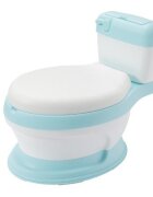 Little Mom Olita educationala pentru copii Simulation Potty Blue design realist ergonomic colac moale PVC vas colector detasabil dimensiune 44 x 30 x 36 cm