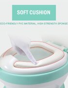 Little Mom Olita educationala pentru copii Simulation Potty Green design realist ergonomic colac moale PVC vas colector detasabil dimensiune 44 x 30 x 36 cm