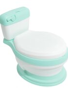 Little Mom Olita educationala pentru copii Simulation Potty Green design realist ergonomic colac moale PVC vas colector detasabil dimensiune 44 x 30 x 36 cm