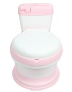 Little Mom Olita educationala pentru copii Simulation Potty Pink design realist ergonomic colac moale PVC vas colector detasabil dimensiune 44 x 30 x 36 cm
