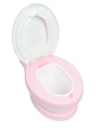 Little Mom Olita educationala pentru copii Simulation Potty Pink design realist ergonomic colac moale PVC vas colector detasabil dimensiune 44 x 30 x 36 cm