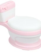 Little Mom Olita educationala pentru copii Simulation Potty Pink design realist ergonomic colac moale PVC vas colector detasabil dimensiune 44 x 30 x 36 cm