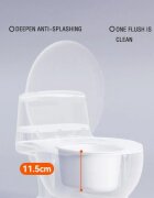 Little Mom Olita muzicala copii My First Toilet Green model educativ design realist tip minitoaleta adaptor moale din spuma PU capac rabatabil vas colector detasabil suport pentru hartie igienica