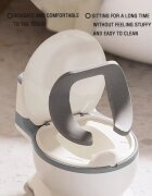 Little Mom Olita muzicala copii My First Toilet Green model educativ design realist tip minitoaleta adaptor moale din spuma PU capac rabatabil vas colector detasabil suport pentru hartie igienica