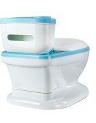Little Mom Olita muzicala pentru copii Blue model educativ design realist tip minitoaleta adaptor moale din spuma PU capac rabatabil vas colector detasabil