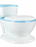 Little Mom Olita muzicala pentru copii Blue model educativ design realist tip minitoaleta adaptor moale din spuma PU capac rabatabil vas colector detasabil