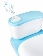 Little Mom Olita muzicala pentru copii Blue model educativ design realist tip minitoaleta adaptor moale din spuma PU capac rabatabil vas colector detasabil