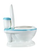 Little Mom Olita muzicala pentru copii Blue model educativ design realist tip minitoaleta adaptor moale din spuma PU capac rabatabil vas colector detasabil
