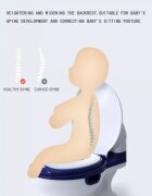 Little Mom Olita pentru copii Baby Potty Grey model realist cu vas colector detasabil suport pentru servetele capac rabatabil cu functie de spatar ergonomic manere de sustinere si baza antiderapanta