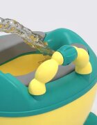 Little Mom Olita pentru copii Cute Yellow Frog cu manere de sustinere colac moale din spuma PU capac rabatabil si vas colector detasabil dimensiune 36 x 31 x 48.5 cm