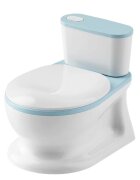 Little Mom Olita pentru copii MiniLoo Blue tip WC reductor moale PU design realist si ergonomic vas colector detasbil capac rabatabil dimensiune 39 x 27 x 32 cm