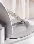 Little Mom Olita pentru copii MiniLoo Blue tip WC reductor moale PU design realist si ergonomic vas colector detasbil capac rabatabil dimensiune 39 x 27 x 32 cm