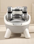 Little Mom Olita pentru copii Pipolino Grey design ergonomic 2 in 1 cu adaptor moale din spuma PU vas colector detasabil baza anti-alunecare protectie antistropire dimensiune 32 x 35.5 x 32.5 cm