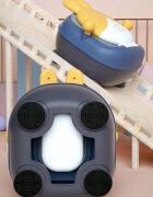 Little Mom Olita pentru copii Rabbit Yellow cu adaptor moale din PU vas colector detasabil capac rabatabil cu functie de spatar ergonomic picioruse antiaderente dimensiune 36 x 32.5 x 53 cm