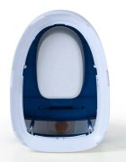 Little Mom Olita pentru copii Red Toilet model educativ si muzical cu design realist colac moale din spuma PU capac rabatabil si vas colector detasabil dimensiune 40 x 28 x 30 cm