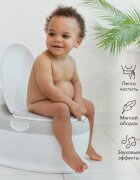 Little Mom Olita pentru copii Red Toilet model educativ si muzical cu design realist colac moale din spuma PU capac rabatabil si vas colector detasabil dimensiune 40 x 28 x 30 cm