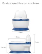 Little Mom Olita pentru copii tip minitoaleta Pink design ergonomic cu adaptor moale din spuma PU vas colector detasabil Capac rabatabil Baza ampla antiderapanta dimensiune 34 x 40.7 x 17.8 cm