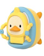 Little Mom Olita pentru copii Yellow Duck prevazuta cu manere colac din PVC capac rabatabil si vas colector detasabil dimensiune 36.5 x 31 x 48 cm