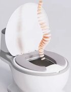 Little Mom Olita tip minitoaleta Green cu sunete reductor moale din spuma margini rotunjite insert detasabil capac rabatabil varsta recomandat 1 an+