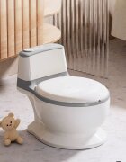 Little Mom Olita tip minitoaleta pentru copii Green design realist si ergonomic colac PVC cu vas colector detasabil suport pentru hartie baza antiderapanta dimensiune 39 x 27 x 32 cm