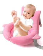 Little Mom Pernuta Hamac Bionic Pink pentru bebelui si nou-nascut tesatura moale cu fixare in 4 puncte dimensiune 47x37x26 cm