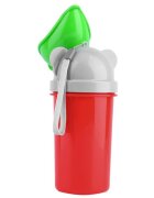 Little Mom Pisoar Pee Trainer Red pentru fetite portabil cu sistem anticurgere capacitate maxima 500 ml