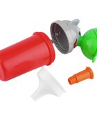 Little Mom Pisoar Pee Trainer Red pentru fetite portabil cu sistem anticurgere capacitate maxima 500 ml