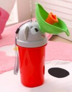 Little Mom Pisoar Pee Trainer Red pentru fetite portabil cu sistem anticurgere capacitate maxima 500 ml
