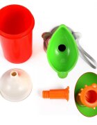 Little Mom Pisoar Pee Trainer Red pentru fetite portabil cu sistem anticurgere capacitate maxima 500 ml