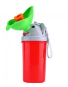 Little Mom Pisoar Pee Trainer Red pentru fetite portabil cu sistem anticurgere capacitate maxima 500 ml