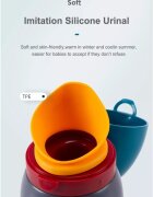 Little Mom Pisoar pentru baieti Blue Rocker portabil sistem anticurgere palnie detasabila capacitate 500 ml