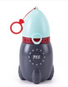Little Mom Pisoar pentru baieti Blue Rocker portabil sistem anticurgere palnie detasabila capacitate 500 ml