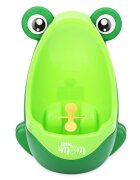 Little Mom Pisoar pentru baieti cu bazin colector detasabil fixare cu ventuze dimensiune 17 x 21 x 29 cm Happy Frog Green